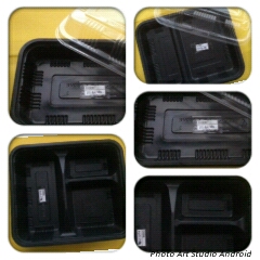 Bento boxes in black color with clear lid for sale at a very cheap price!  Buy now!