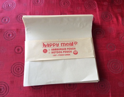 Hamburger Happy meal pouch