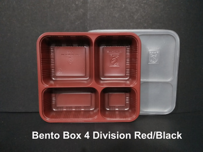 Red 4 division  microwavable food packaging  For sale in Taytay, Manila, Makati, Quezon City, Mandaluyong, Malabon, Pasay, Paranaque, Pasig, Rizal,  Philippines