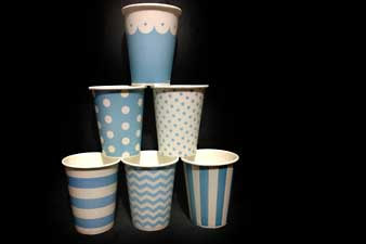 Party Cups, Coffee Cups, Lids and Holder For Sale Near Me Blue party cups