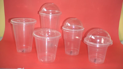 Dome plastic cups