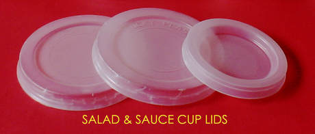 White Salad and sauce cup lids
