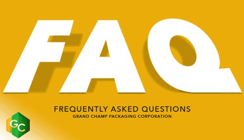 Food packaging supplier frequently asked questions image with the logo of Grand Champ Packaging