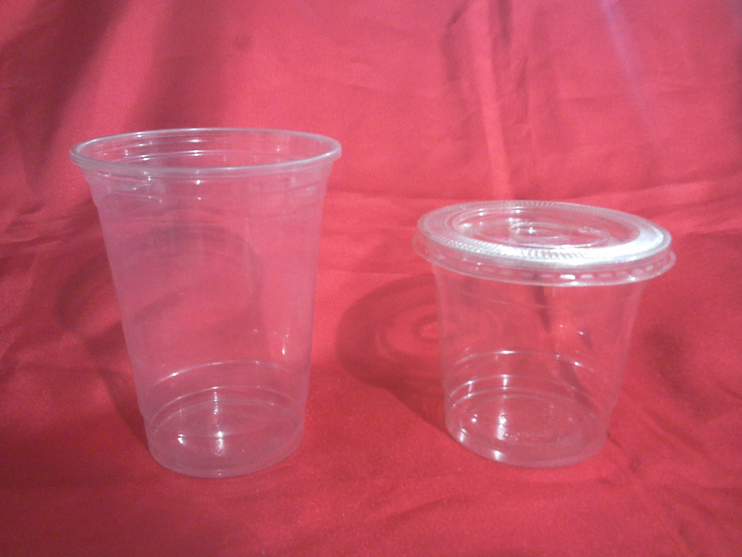 Disposable Plastic Cups, Red Colored Plastic Cups, 12-Ounce