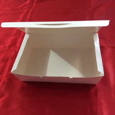 White paper meal box