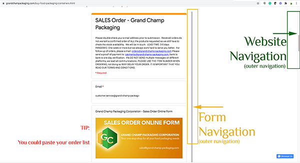 Instruction on how to order online, Grand Champ Food Packaging Supplier Philippines