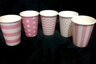 Party Cups, Coffee Cups, Lids and Holder For Sale Near Me striped party cups vertical cups pink party cups