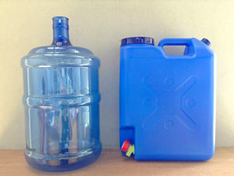 5 Gallons round and slim mineral water container