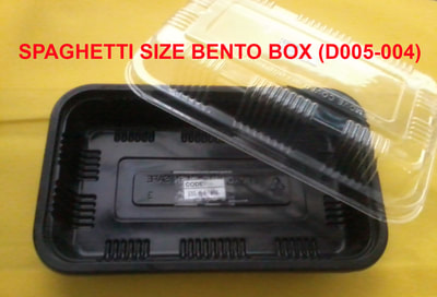Spaghetti size bento box D005-004 with clear cover.  For sale in Taytay, Manila, Makati, Quezon City, Mandaluyong, Malabon, Pasay, Paranaque, Pasig, Rizal,  Philippines